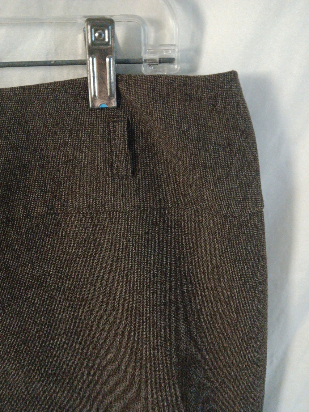 Apt. 9 Brown Textured Pencil Skirt Women's Size 12 Belt Loops Career Office - Picture 3 of 6